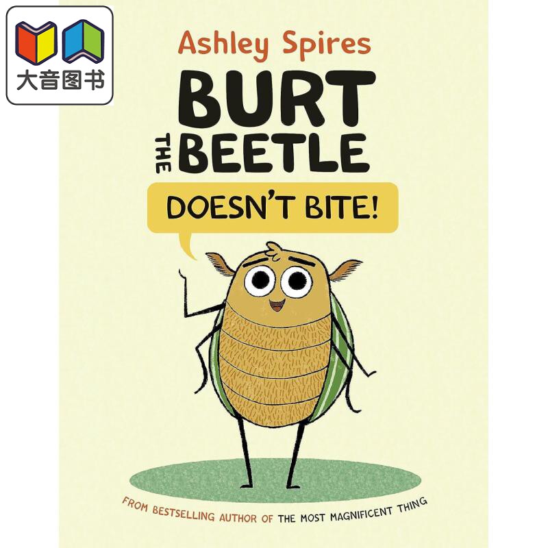 桥梁漫画 甲虫伯特不咬人Burt the Beetle Doesnt Bite 英文原版小初文学 儿童动物漫画故事书 精装图画图像小说 大音