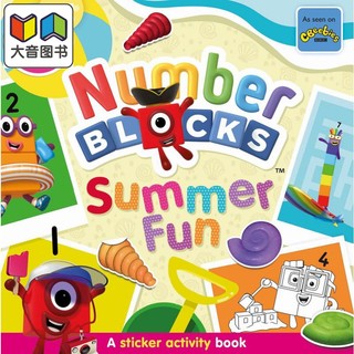 Numberblocks Summer Fun 数字积木字母积木夏日缤纷贴贴乐 英文原版进口儿童早教认知游戏书 启蒙图画书精品童书 大音