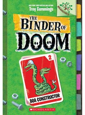 The Binder Of Doom 2 Boa constructor 学乐大树 毁灭笔记第二季2 英文原版 儿童小初文学 桥梁章节书 大音