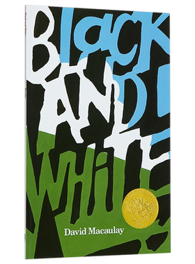 美国凯迪克大奖1991年金奖绘本 Black and White 黑与白 英文原版 儿童绘本 获奖图书 David Macaulay