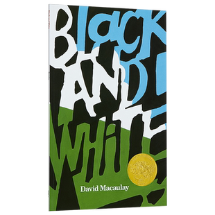 美国凯迪克大奖1991年金奖绘本 Black and White 黑与白 英文原版 儿童绘本 获奖图书 David Macaulay