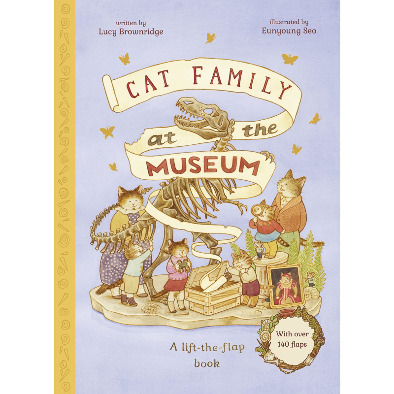 Cat Family at The Museum 猫猫家族的博物馆游记 英文原版 进口图书 儿童绘本 动物故事图画书 翻翻书 大音