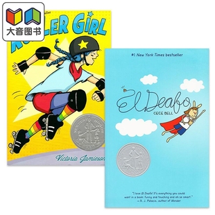 进口图书 大音 Roller Girl 轮滑女孩 爱尔迪 Deafo 儿童绘本图画书 纽伯瑞获奖银奖 英文原版 桥梁漫画书2册套装