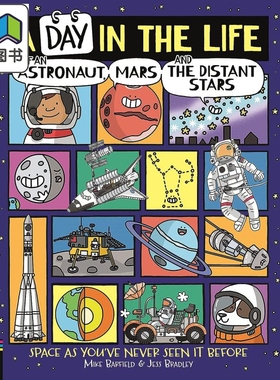 Mike Barfield 地球外的爆笑生活 英文原版绘本 A Day in the Life of an Astronaut, Mars and the Distant Stars 大音