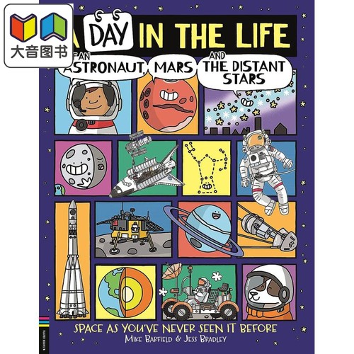 Mike Barfield 地球外的爆笑生活 英文原版绘本 A Day in the Life of an Astronaut, Mars and the Distant Stars 大音