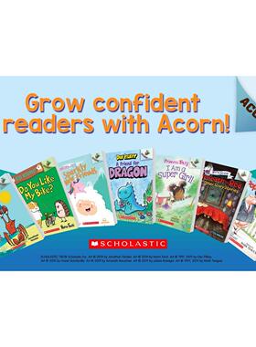 学乐橡树种子Acorn系列读本 英语桥梁漫画阅读入门 Dragon A Friend for Dragon 恐龙传奇 英文原版 进口英语故事书大音