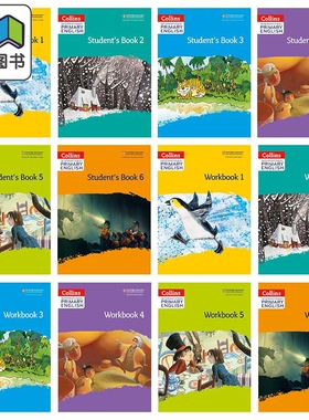 原版柯林斯国际小学英语学生书练习册合集 Collins International Primary English Students Book Workbook 1-6 大音