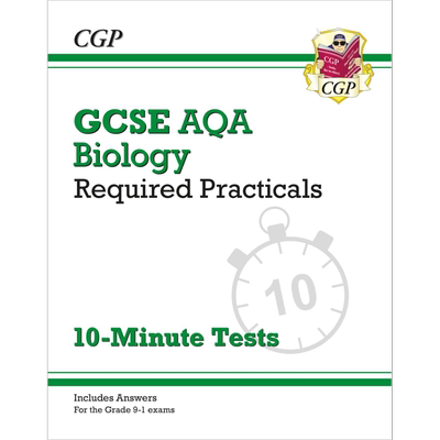 英国原版CGP教辅 New Grade 9-1 GCSE Biology AQA Required Practicals 10-Minute Tests 新版生物学10分钟测试 大音