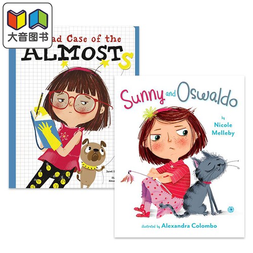 Alexandra Colombo 绘本2册套装 桑尼和奥斯瓦尔多Sunny and Oswaldo差一点的糟糕案例A Bad Case of the Almosts 大音