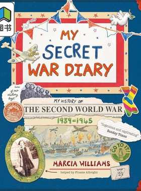 我的秘密战争日记 My Secret War Diary by Flossie Albright 英文原版进口书 成长故事小说 儿童小初文学9岁以上 大音