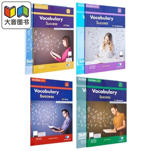 英文原版剑桥英语考试教材系列 词汇成功自学套装 A2 B1 B2 C1 Vocabulary Success Self study Edition 大音
