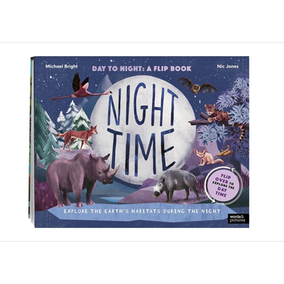 英文动物绘本 白天和夜间 探索地球白天和夜晚的栖息地 Daytime and Night time Explore the earths habitats 大音