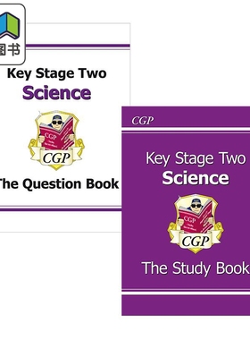 英国CGP原版 KS2 Science 小学3-6年级 科学学练童书2册 生物 物理 科学学习书 问题书 含答案 详细题解学习笔记 大音