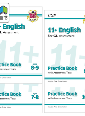 英国CGP原版11+ English GL英语练习测试多组合 10-Min Tests Practice Assessment小升初学习指南趣味练习思维培养7-11岁附在线版