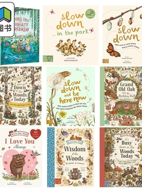 Freya Hartas 绘本 英文原版 当小脚慢下来Slow Down 如果你今天去森林 儿童绘本故事 自然科普读物 精品绘本 大音