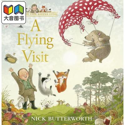 珀西的飞行故事A Percy the Park Keeper Story A Flying Visit英文原版 儿童绘本故事 动物故事书 精装进口童书 大音