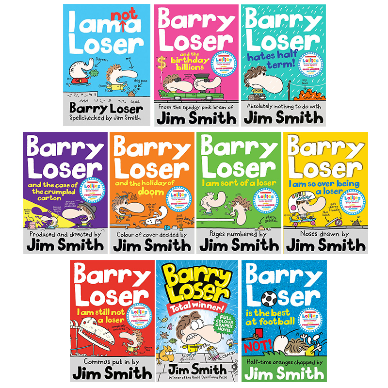 The Barry Loser 倒霉蛋巴里系列 英文原版 I am Not a Loser 儿童校园幽默漫画故事图画书 图像小说 进口图书大音