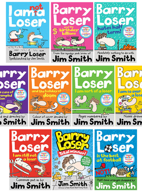 The Barry Loser 倒霉蛋巴里系列 英文原版 I am Not a Loser 儿童校园幽默漫画故事图画书 图像小说 进口图书大音