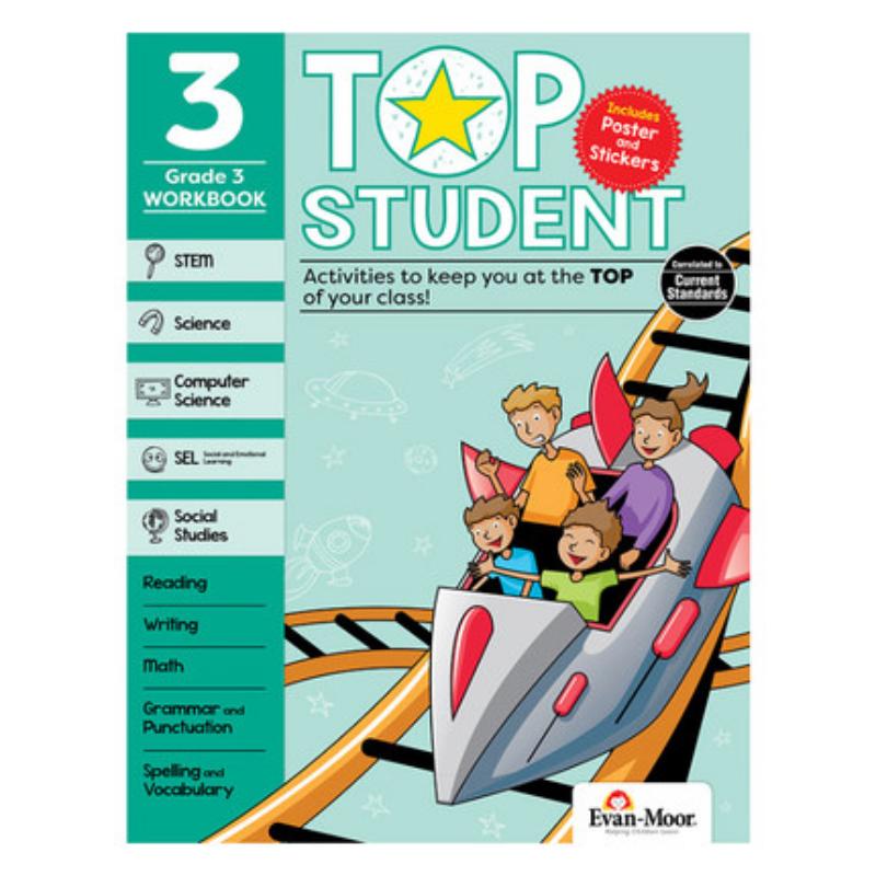 成为优等生：3级 Evan-moor Top Student G3 小学3年级课外练习 英文原版