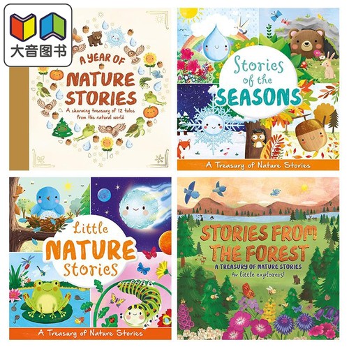 Little Nature Stories 自然的小故事英文原版儿童绘本 动植物科普绘本 Stories of the Seasons from the Forest 大音