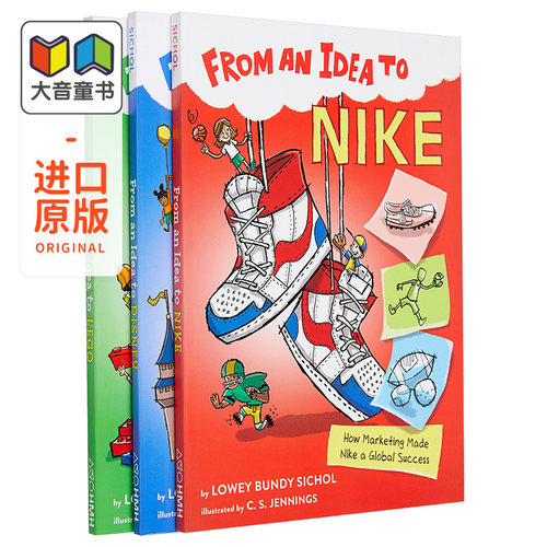 点子系列3册 LoweyBundySichol 儿童科普读物 From an Idea to 亲子英语 儿童思维启蒙 7~12岁 英文原版