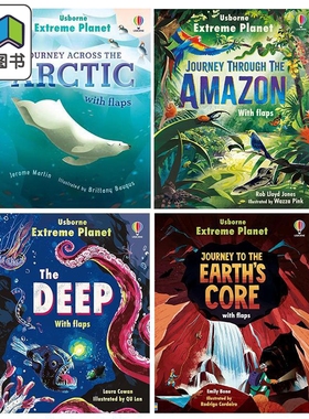 预售 Extreme Planet 极地星球纸板书4册 英文原版绘本 北极Journey Across The Arctic 地心Earths Core 深海The Deep 大音