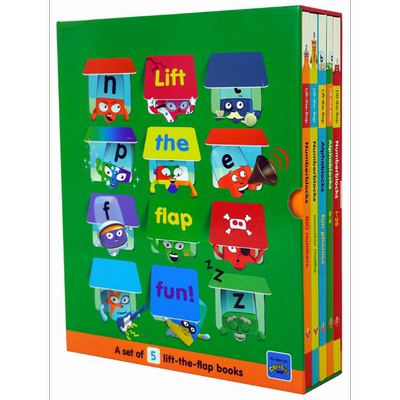 Numberblocks and Alphablocks 5 Book Lift-the-Flap Set 数字积木翻翻故事套装（5册） 英文原版进口 早教认知 大音