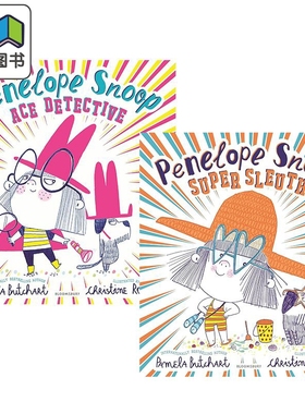 Christine Roussey 女侦探佩内洛普斯努普系列绘本2册 Penelope Snoop Super Sleuth Ace Detective 英文原版图书 大音
