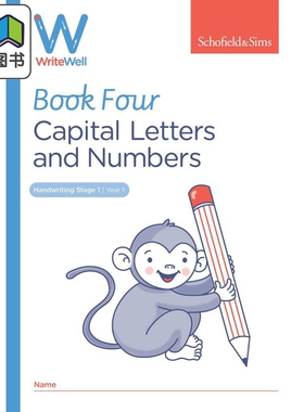 英国S&S教辅WriteWell 4: Capital Letters and Numbers 书写训练 4: 大写字母和数字 5-6岁 英文原版   大音