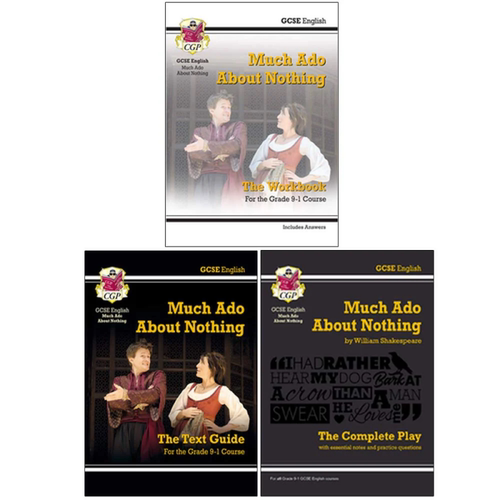 英国CGP CIE考试局莎士比亚文学无事生非 GCSE English Shakespeare Much Ado About Nothing Workbook Text Guide