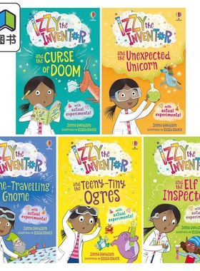 预售 伊兹5册 Izzy the Inventor 伊兹和厄运的诅咒 与独角兽 and the Curse of Doom the Unexpected Unicorn英文原版 大音