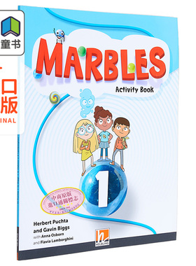 黑布林少儿英语课程 1级别 活动手册含在线资源A1/A1+剑桥YLE考试适用Marbles Activity Book 1 +app +e-zonekids 大音