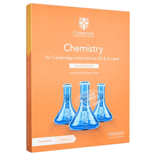 Cambridge International AS ALevel Chemistry Coursebook 正版剑桥国际AS Alevel考试化学教材课本带线上账号