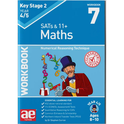 KS2数学四年级练习册7 数字推理技巧含答案 Maths Year 4/5 Workbook 7 Numerical Reasoning Technique 英文原版 大音