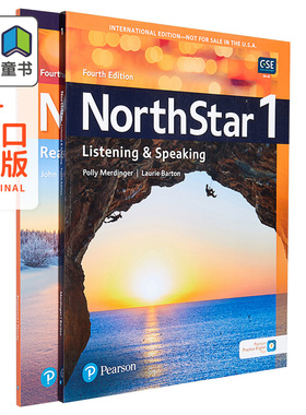 托福雅思 NorthStar 北极星听说Listening&Speaking 学生书1级含线上学习资源 新版【不含MyEnglishLab】英文原版 大音
