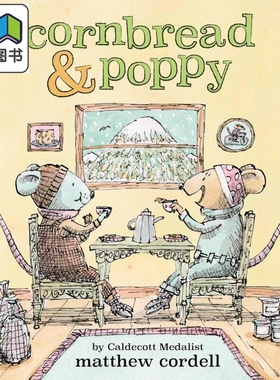 面包鼠与波波鼠1 Cornbread & Pop p  英文原版 儿童绘本 动物故事图画书 进口儿童读物4-8岁 友谊故事书  大音