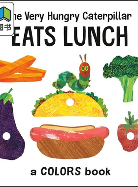 The Very Hungry Caterpillar Eats Lunch 艾瑞卡尔毛毛虫的午餐书 英文原版儿童绘本 故事绘本 Eric Carle 大音