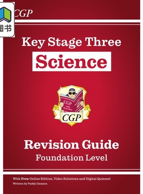 英国原版CGP教辅 KS3科学学习指南-基础KS3 Science Study Guide - Foundation 中学教辅 英文 学习参考书 大音
