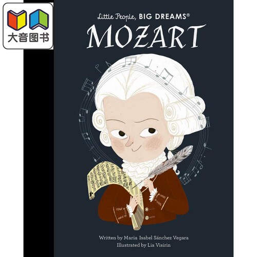 小人物大理想 莫扎特音乐家Little People Big Dreams Mozart英文原版 儿童绘本故事图画书 精装精品绘本儿童读物 大音