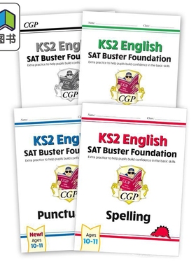 CGP KS2 English SPaG SAT考试 Buster Foundation 套装 - includes answers 英国进口原版书