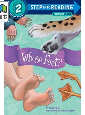 Step into Reading(R)Whose Feet? 兰登阅读进阶2谁的脚 英文原版 儿童亲子少儿绘本4-6岁