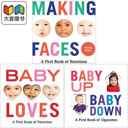 英文原版纸板书宝贝书扮鬼脸