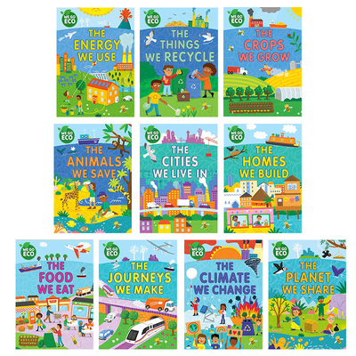 WE GO ECO 走向环保合集10册 The Food We Eat The Animals We Save 英文原版儿童科学科普绘本自然环境保护知识图书大音