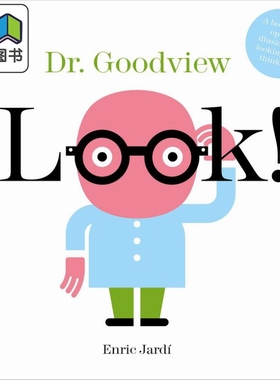 看 古德维尤博士 Enric Jardi Look Dr Goodview英文原版 儿童视觉绘本 开发大脑启发思维精装图画书进口儿童读物 大音