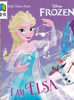 预售 小金书 冰雪奇缘 我是爱莎 I Am Elsa Little Golden Book (Disney Frozen) 英文原版 儿童绘本故事图画书 精装 大音