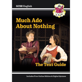 英国原版CGP教辅 New GCSE English Shakespeare Text Guide Much Ado About Nothing 新英语文学莎士比亚作品指南无事生非 ?