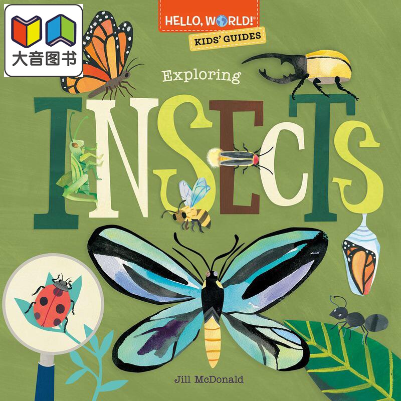 Hello, World! Kids' Guides: Exploring Insects兰登：你好科学小世界：昆虫 英文原版进口纸板书认知识物图画书 大音