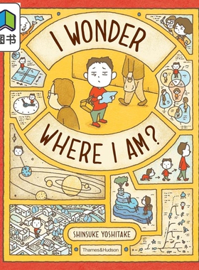 吉竹伸介 我在哪里 Shinsuke Yoshitake I Wonder Where I Am 英文原版 儿童漫画绘本 以极富创意的视角认识地图 大音