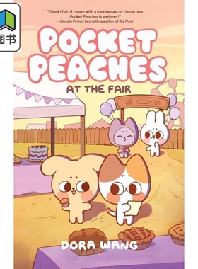 桥梁漫画 桃子太郎2 Pocket Peaches At The Fair 英文原版 儿童小初文学 全彩图画图像小说章节故事 精装 6-9岁 大音