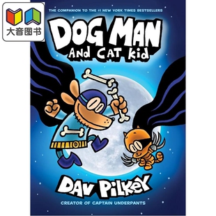 Kid and 神探狗狗桥梁漫画 英文原版 7岁以上 Man 进口童书 Dog 大音 儿童侦探推理及探险漫画故事书 Cat